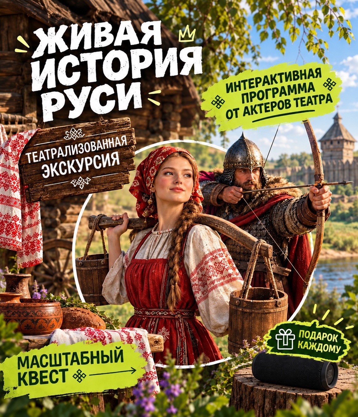 Интерактивная театрализованная экскурсия «ЖИВАЯ ИСТОРИЯ РУСИ»