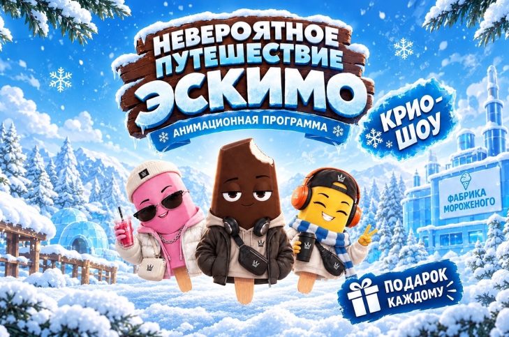 Анимационная экскурсия НЕВЕРОЯТНОЕ ПУТЕШЕСТВИЕ ЭСКИМО 